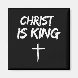Christus is Koning Jezus Katholiek Christelijk Chr Magneet