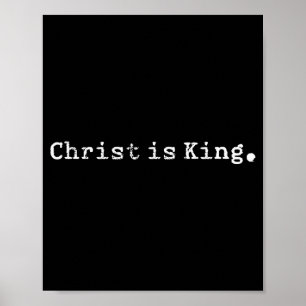 Christus is Koning Jezus Katholiek Christelijk Chr Poster