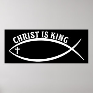 Christus is koning poster