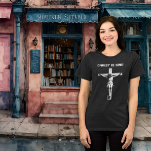 Christus is Koning Religieus Tri-Blend Shirt