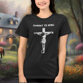 Christus is Koning Religieus Tri-Blend Shirt