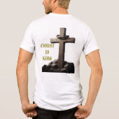 Christus is Koning Tri-Blend Shirt (Achterkant)