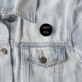 Christus IS Koning Zwart Wit Rode Speld Knoop Ronde Button 3,2 Cm (In situ)