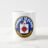 Christus is levend - C.I.A. pictogram-look-alike Grote Koffiekop (Voorkant)