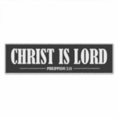 Christus is Lord zwart en wit vinyl Sticker (Voorkant)