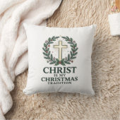 Christus is mijn kerstraditie Vintage kruis ontwer Kussen (Deken)