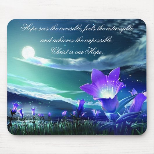 Christus is onze Hope mousepad Muismat (Voorkant)
