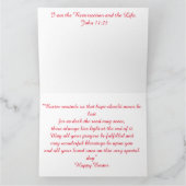 Christus is opgegroeid uit dood paaswenskaart kaart (Binnen)