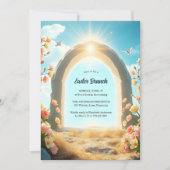 Christus Is Opgestaan Bloemrijke Religieuze Paasbr Kaart (Voorkant)