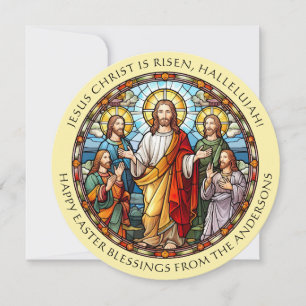Christus Is Opgestaan Religieus Katholiek Pasen Feestdagenkaart