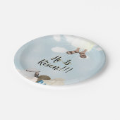 Christus is razend paasje papieren bordje (Gekanteld)