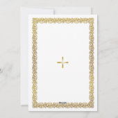 Christus is Risen! Goud  Lijst Pascha Kaart (Achterkant)