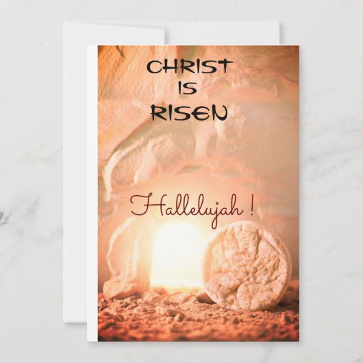 Christus is Risen Hallelujah Paskaart Feestdagenkaart (Voorkant)