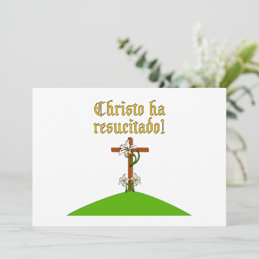 Christus is Risen Kaart (Staand voorkant)