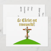 Christus is Risen Kaart (Voorkant / Achterkant)