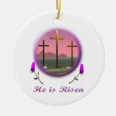 Christus is Risen Keramisch Ornament (Voorkant)