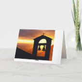 Christus is Risen Matthew 28:5-6 Paasbijbelverse Feestdagen Kaart (Achterkant)