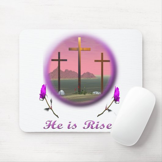 Christus is Risen Muismat (Met muis)