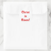 Christus is Risen Ronde Sticker (Tas)