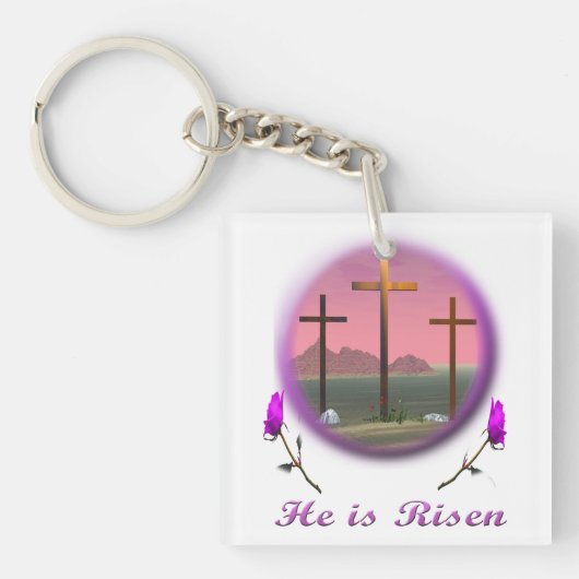 Christus is Risen Sleutelhanger (voorkant)