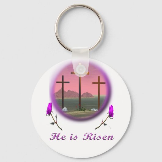 Christus is Risen Sleutelhanger (Voorkant)