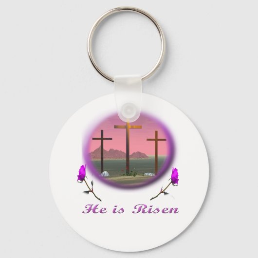 Christus is Risen Sleutelhanger (Voorkant)