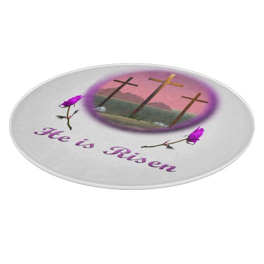 Christus is Risen Snijplank (Hoek)