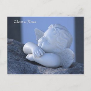 Christus is Risen Sweet angel figine CC0114 Pasen Briefkaart