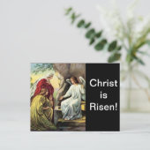 Christus is Risen, toch is hij Risen! Briefkaart (Staand voorkant)