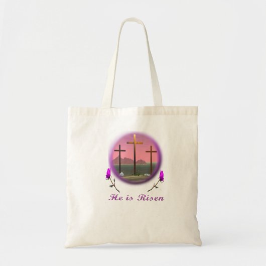 Christus is Risen Tote Bag (Voorkant)