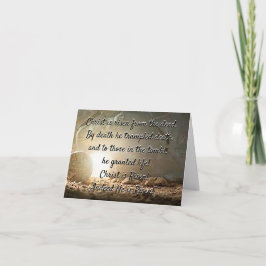 "Christus is RISEN van de dode" PaspoortKaart Notitiekaartje