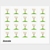 Christus is Risen Vierkante Sticker (Vel)