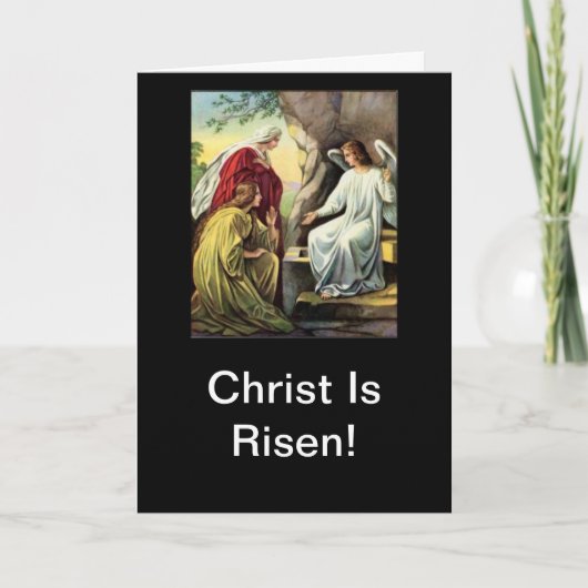 Christus is toegenomen, zeker is hij toegenomen feestdagen kaart (Voorkant)