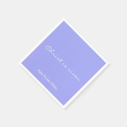 Christus is verrezen | Aangepaste Paarse Christeli Servet (Hoek)