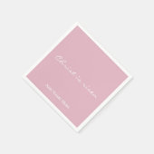 Christus is verrezen | Custom Roze Christelijk Pas Servet (Hoek)