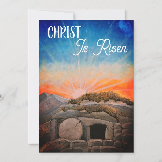Christus is verrezen Hallelujah Pasen kaart (Voorkant)