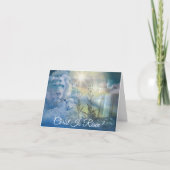 Christus is verrezen Leeuw en Lam Pasen Zegen Feestdagen Kaart (Voorkant)