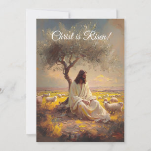 Christus is verrezen Paas Christelijke Religieus Kaart