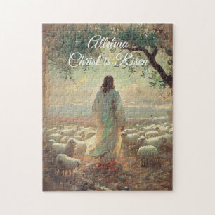 Christus is verrezen Paas Christelijke Religieus Legpuzzel