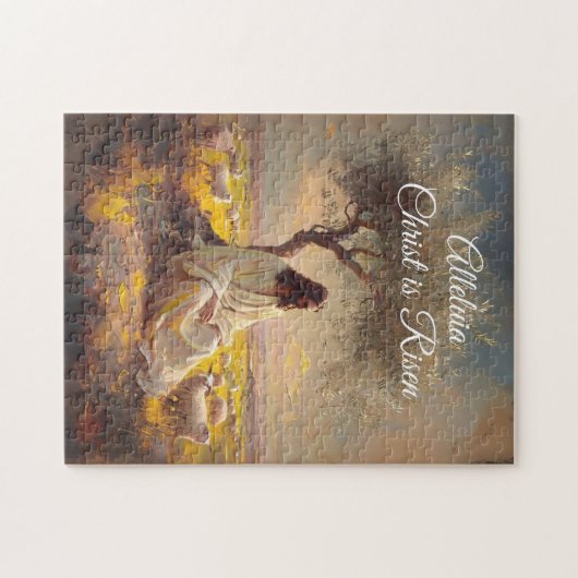  Christus is verrezen Paas Christelijke Religieus Legpuzzel (Horizontaal)