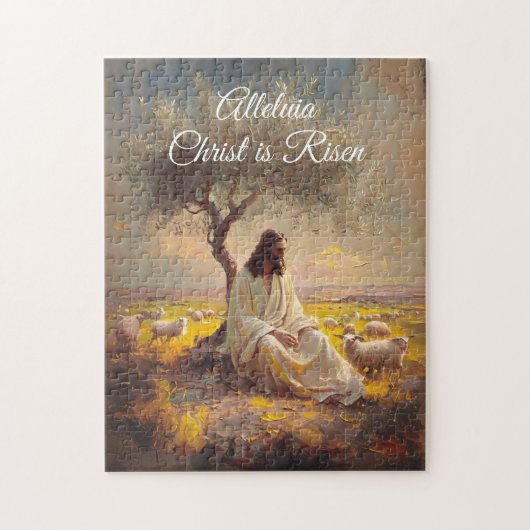  Christus is verrezen Paas Christelijke Religieus Legpuzzel (Verticaal)