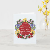 "Christus is verrezen!" Pascha kaart met rood ei (Gele Bloem)