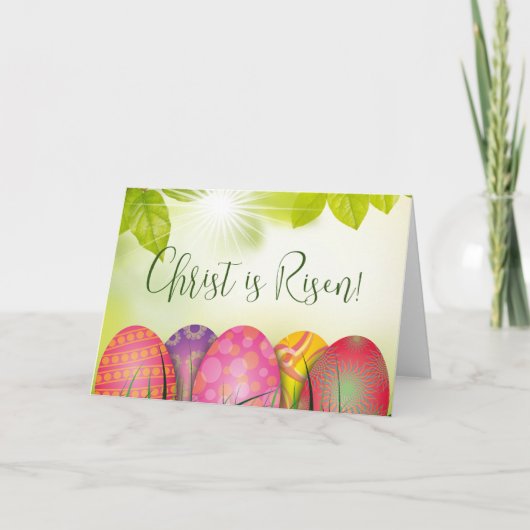 Christus is verrezen! Pasen kaart (Voorkant)