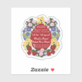 "Christus is verrezen" Red Egg Sticker (Vel)