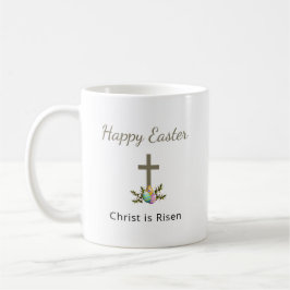 Christus is verrezen, versierd met paaseieren krui koffiemok