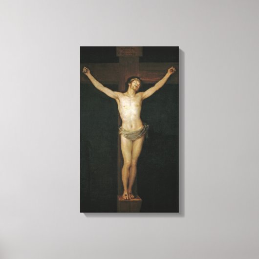 Christus (Jezus aan het kruis) (door Goya) Canvas Afdruk (Voorkant)