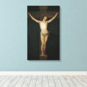 Christus (Jezus aan het kruis) (door Goya) Canvas Afdruk (Insitu (Houten vloer))