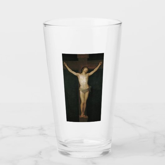 Christus (Jezus aan het kruis) (door Goya) Glas (Voorkant)
