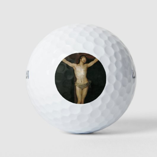 Christus (Jezus aan het kruis) (door Goya) Golfballen (Voorkant)