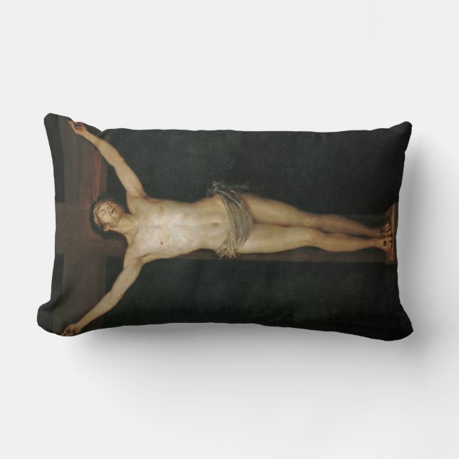 Christus (Jezus aan het kruis) (door Goya) Kussen (Voorkant)